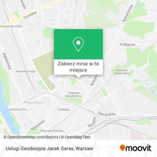 Mapa Usługi Geodezyjne Jacek Geras