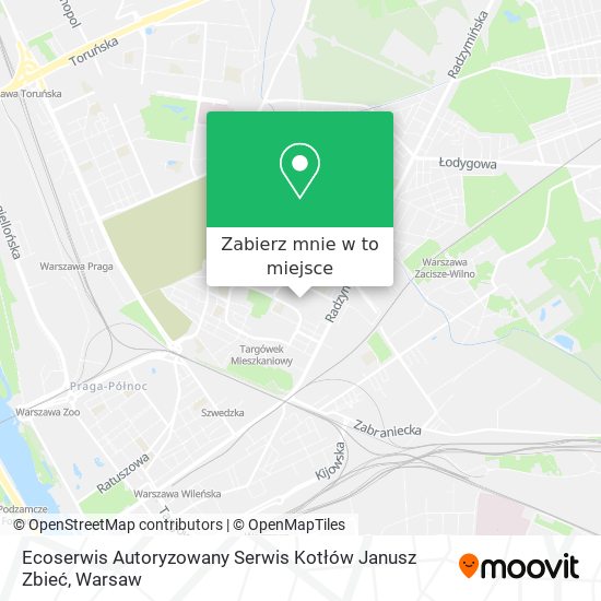 Mapa Ecoserwis Autoryzowany Serwis Kotłów Janusz Zbieć