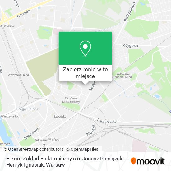 Mapa Erkom Zakład Elektroniczny s.c. Janusz Pieniążek Henryk Ignasiak