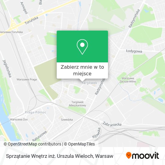 Mapa Sprzątanie Wnętrz inż. Urszula Wieloch