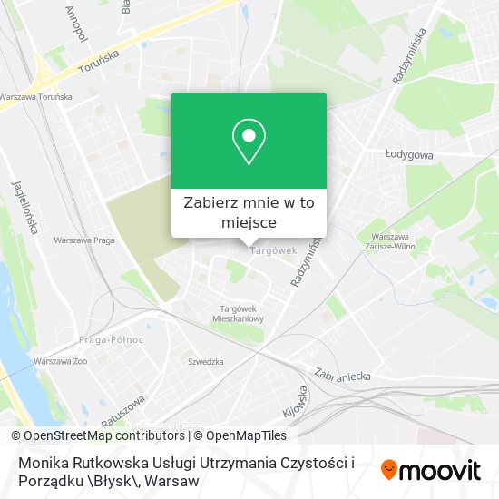 Mapa Monika Rutkowska Usługi Utrzymania Czystości i Porządku \Błysk\