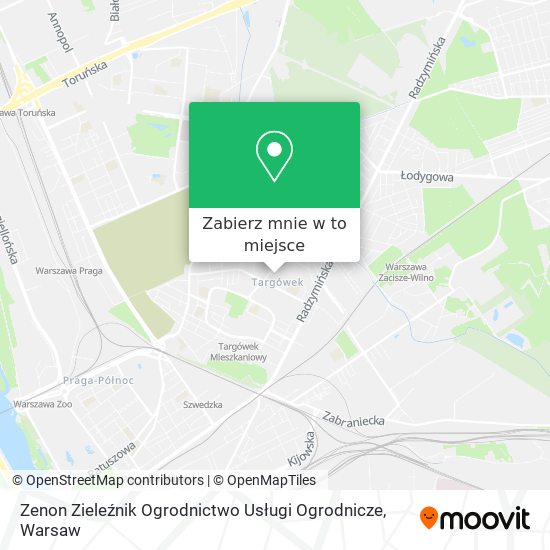 Mapa Zenon Zieleźnik Ogrodnictwo Usługi Ogrodnicze