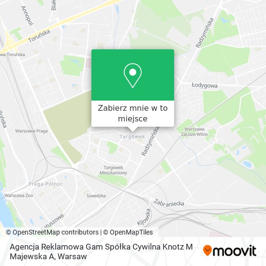 Mapa Agencja Reklamowa Gam Spółka Cywilna Knotz M Majewska A