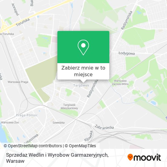 Mapa Sprzedaz Wedlin i Wyrobow Garmazeryjnych