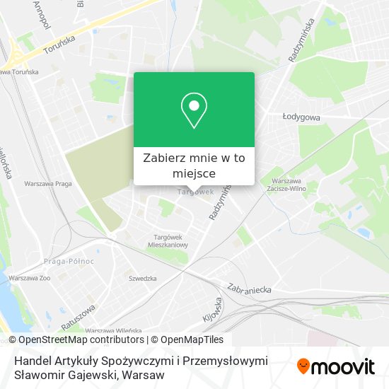 Mapa Handel Artykuły Spożywczymi i Przemysłowymi Sławomir Gajewski