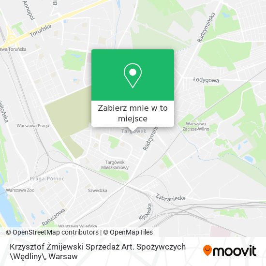 Mapa Krzysztof Żmijewski Sprzedaż Art. Spożywczych \Wędliny\