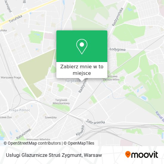 Mapa Usługi Glazurnicze Struś Zygmunt