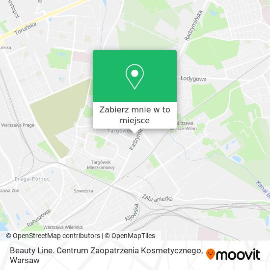 Mapa Beauty Line. Centrum Zaopatrzenia Kosmetycznego