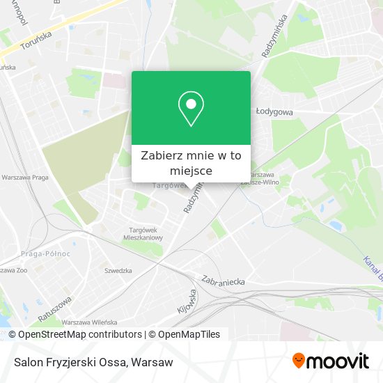 Mapa Salon Fryzjerski Ossa