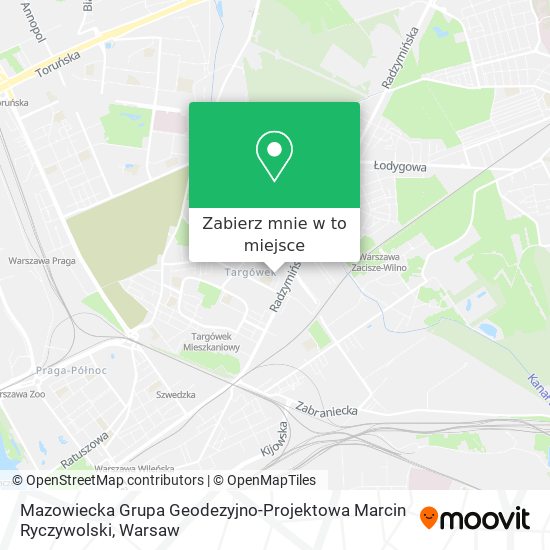 Mapa Mazowiecka Grupa Geodezyjno-Projektowa Marcin Ryczywolski