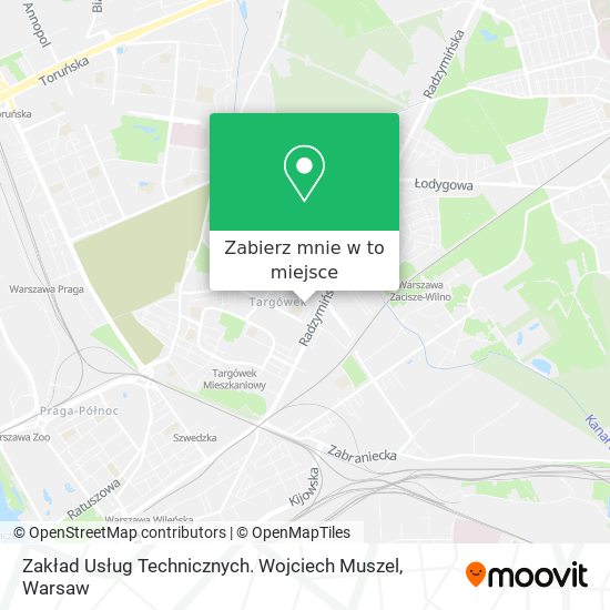 Mapa Zakład Usług Technicznych. Wojciech Muszel