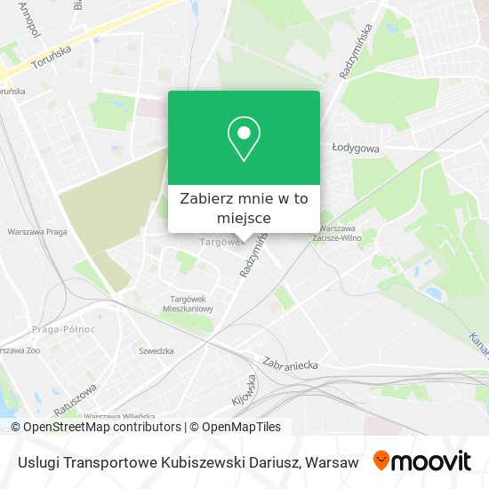 Mapa Uslugi Transportowe Kubiszewski Dariusz