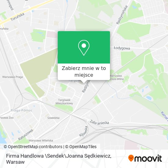 Mapa Firma Handlowa \Sendek\Joanna Sędkiewicz