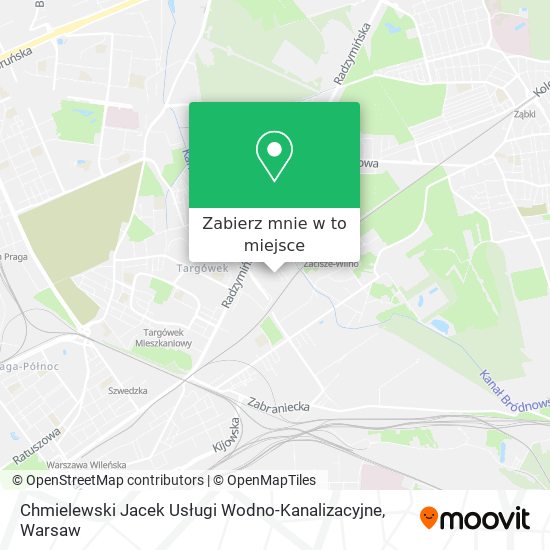 Mapa Chmielewski Jacek Usługi Wodno-Kanalizacyjne