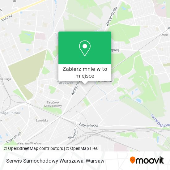 Mapa Serwis Samochodowy Warszawa