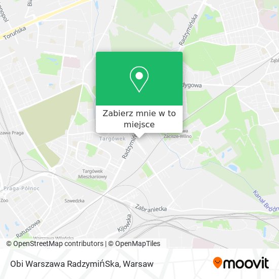 Mapa Obi Warszawa RadzymińSka