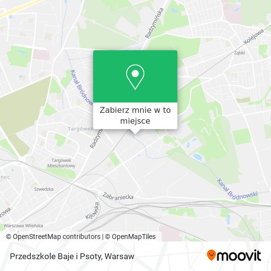 Mapa Przedszkole Baje i Psoty