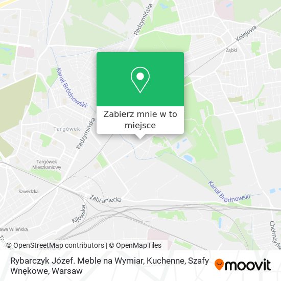 Mapa Rybarczyk Józef. Meble na Wymiar, Kuchenne, Szafy Wnękowe