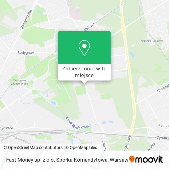 Mapa Fast Money sp. z o.o. Spółka Komandytowa