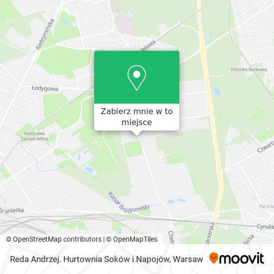 Mapa Reda Andrzej. Hurtownia Soków i Napojów