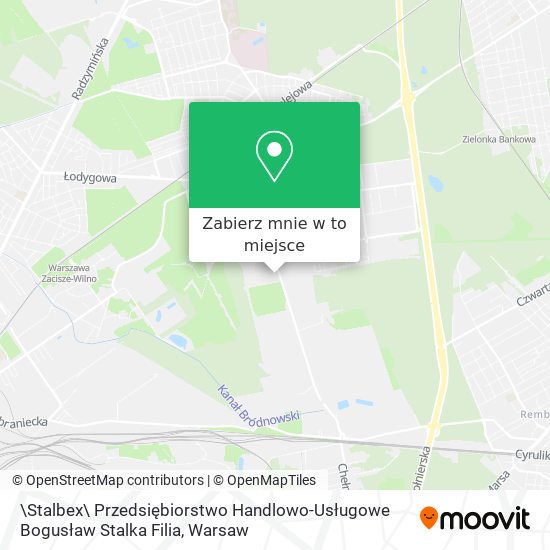 Mapa \Stalbex\ Przedsiębiorstwo Handlowo-Usługowe Bogusław Stalka Filia