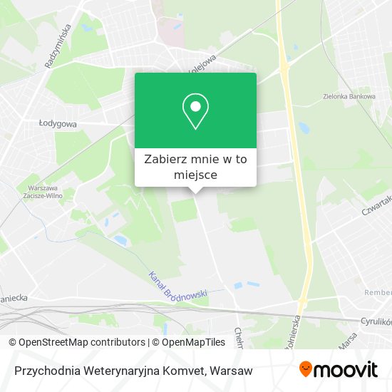 Mapa Przychodnia Weterynaryjna Komvet