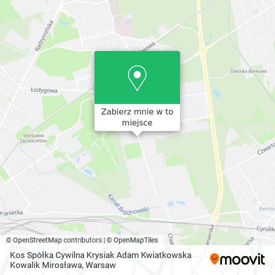 Mapa Kos Spółka Cywilna Krysiak Adam Kwiatkowska Kowalik Mirosława