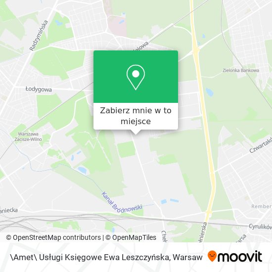 Mapa \Amet\ Usługi Księgowe Ewa Leszczyńska