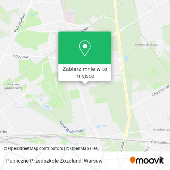 Mapa Publiczne Przedszkole Zozoland