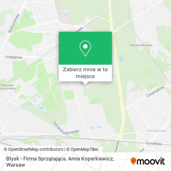 Mapa Błysk - Firma Sprzątająca. Anna Koperkiewicz