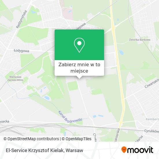 Mapa El-Service Krzysztof Kielak