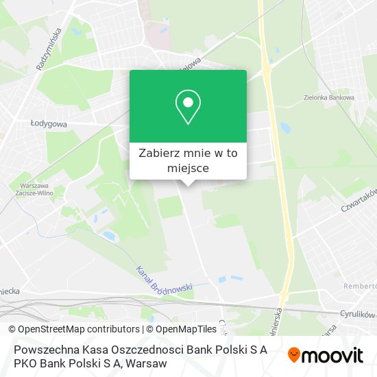 Mapa Powszechna Kasa Oszczednosci Bank Polski S A PKO Bank Polski S A