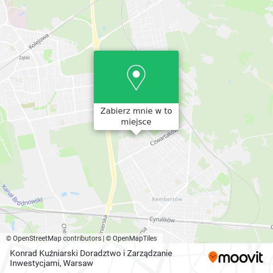 Mapa Konrad Kuźniarski Doradztwo i Zarządzanie Inwestycjami