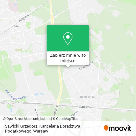 Mapa Sawicki Grzegorz. Kancelaria Doradztwa Podatkowego