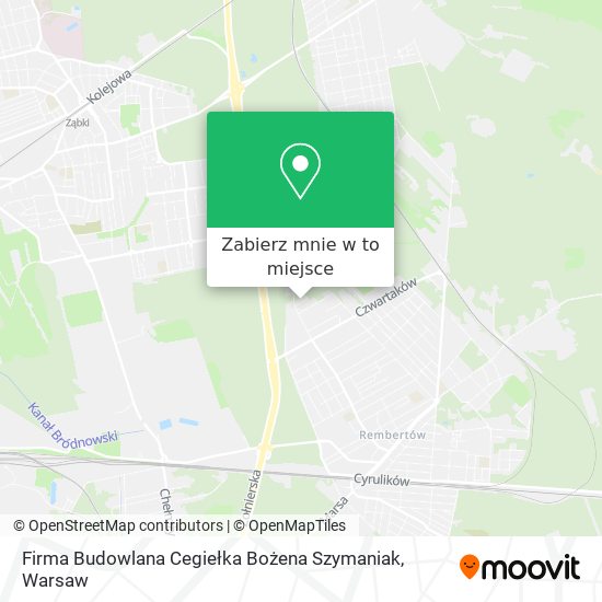 Mapa Firma Budowlana Cegiełka Bożena Szymaniak