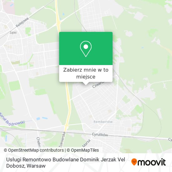 Mapa Usługi Remontowo Budowlane Dominik Jerzak Vel Dobosz