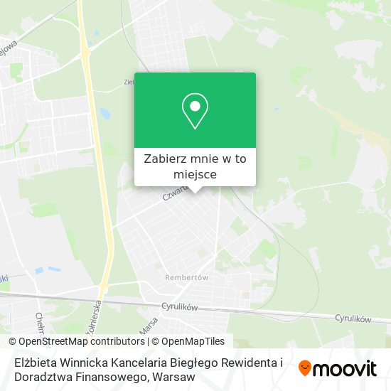 Mapa Elżbieta Winnicka Kancelaria Biegłego Rewidenta i Doradztwa Finansowego