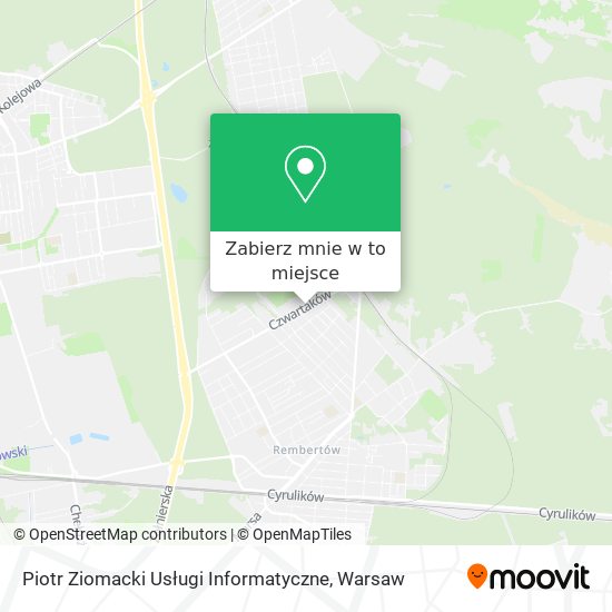 Mapa Piotr Ziomacki Usługi Informatyczne