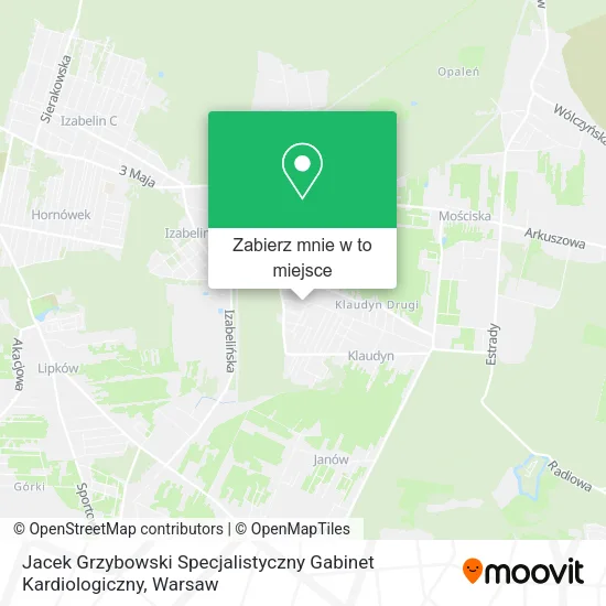 Mapa Jacek Grzybowski Specjalistyczny Gabinet Kardiologiczny