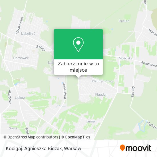 Mapa Kocigaj. Agnieszka Biczak