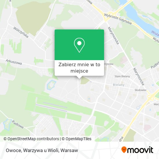 Mapa Owoce, Warzywa u Wioli