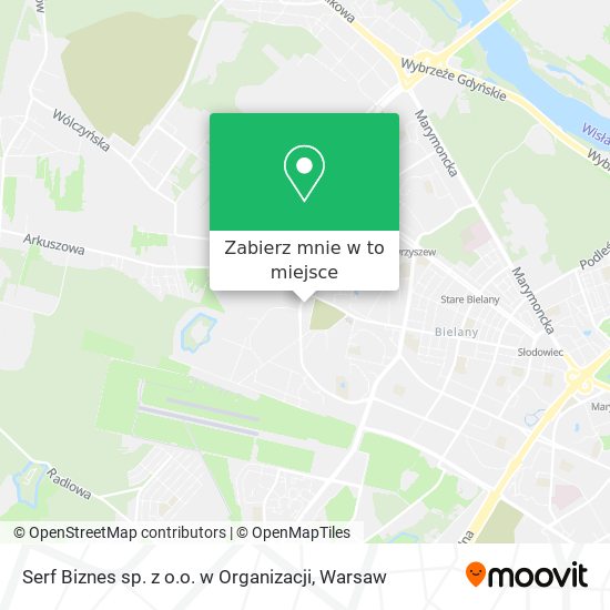 Mapa Serf Biznes sp. z o.o. w Organizacji