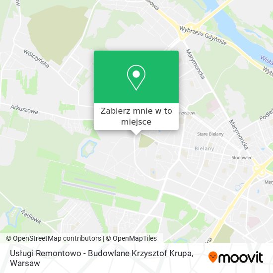 Mapa Usługi Remontowo - Budowlane Krzysztof Krupa