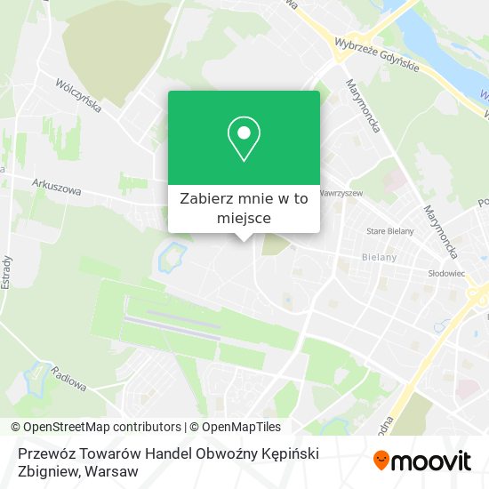 Mapa Przewóz Towarów Handel Obwoźny Kępiński Zbigniew