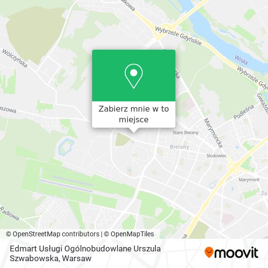 Mapa Edmart Usługi Ogólnobudowlane Urszula Szwabowska