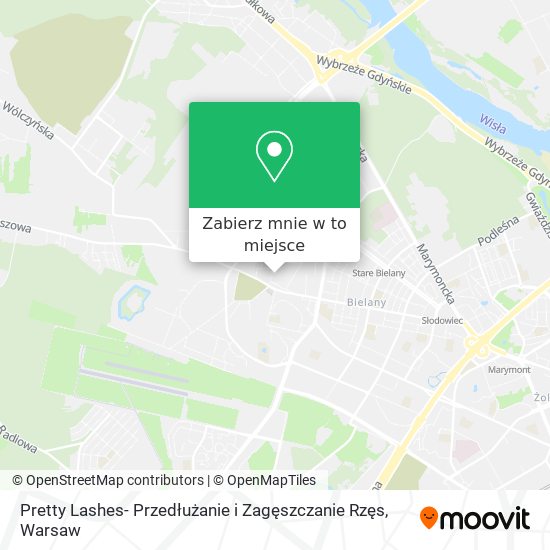 Mapa Pretty Lashes- Przedłużanie i Zagęszczanie Rzęs