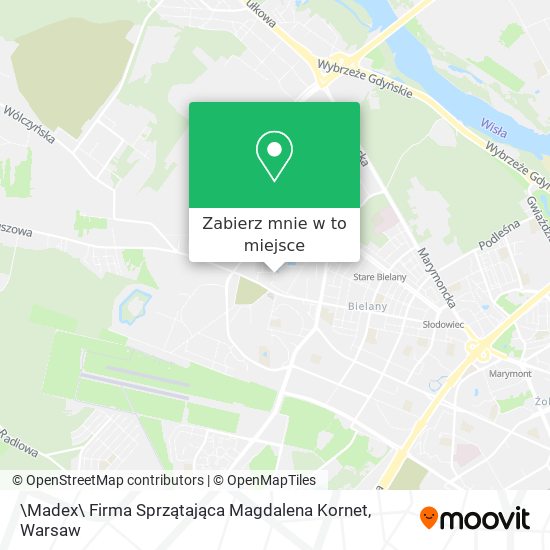 Mapa \Madex\ Firma Sprzątająca Magdalena Kornet