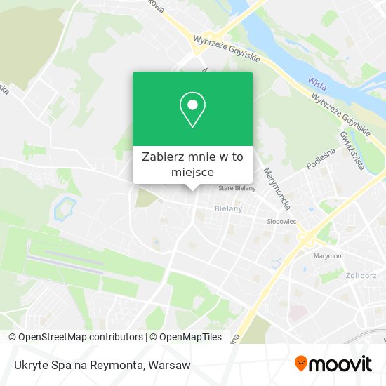 Mapa Ukryte Spa na Reymonta