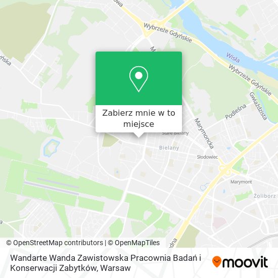 Mapa Wandarte Wanda Zawistowska Pracownia Badań i Konserwacji Zabytków