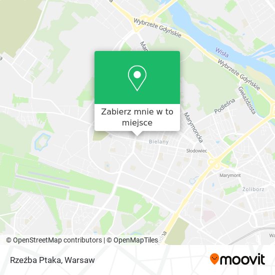 Mapa Rzeźba Ptaka